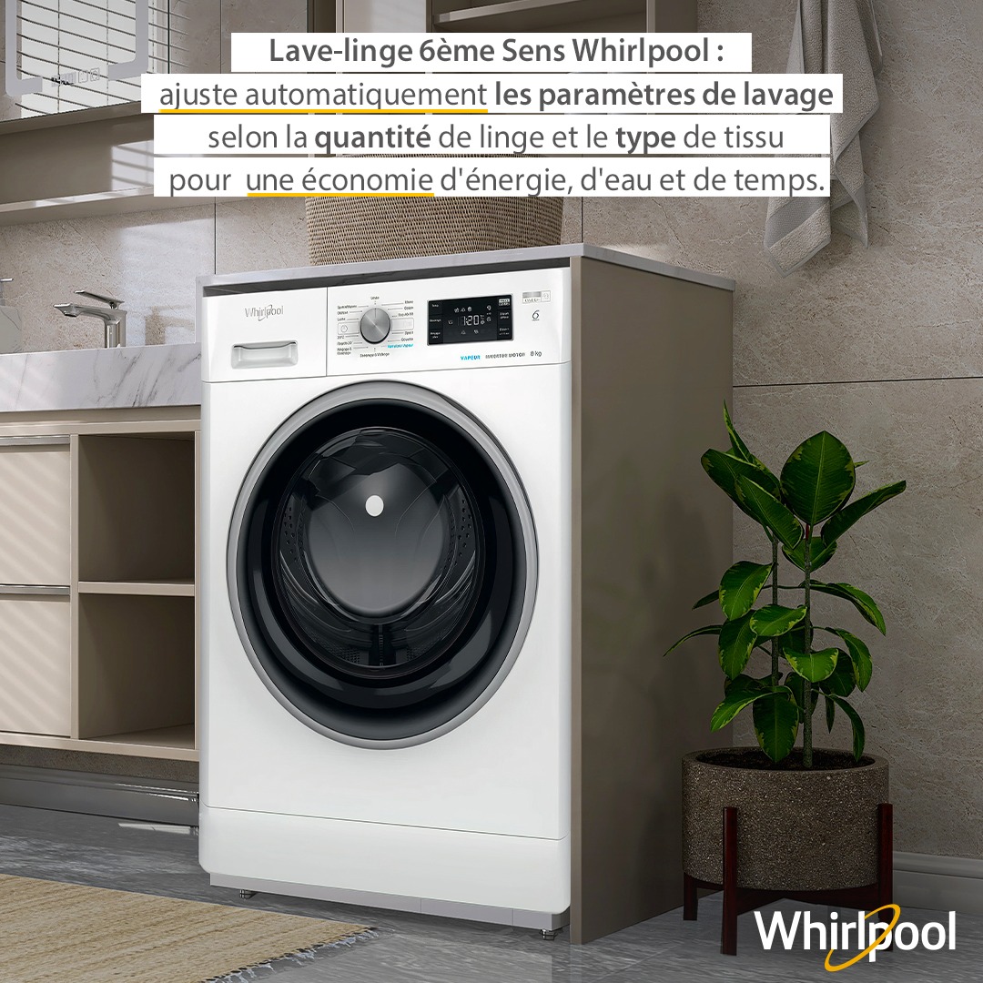 comment fonctionne la Machine a laver lave linge whirlpool tunisie